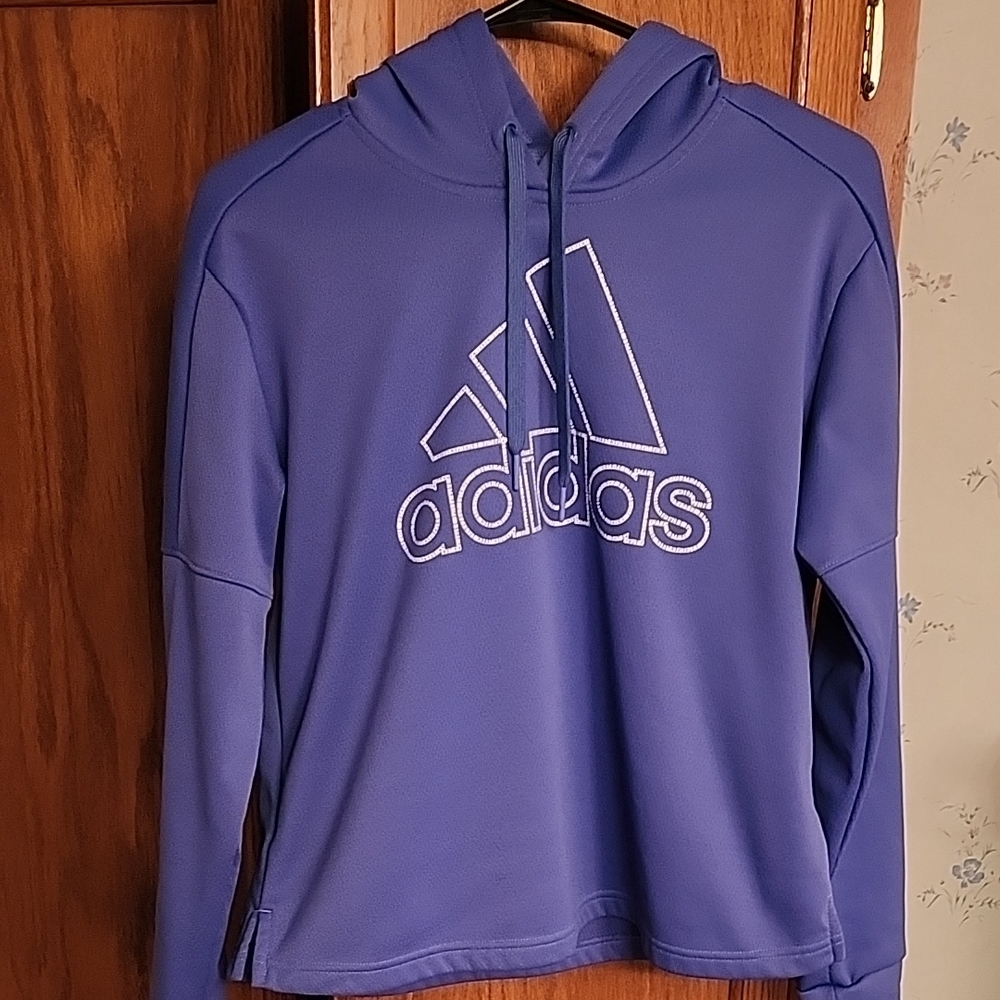 Adidas Lavender Pullover Hoodie - Picture 1 of 15
